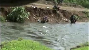 Lady Open Bath and Cloth Changing in River by Hidden Cam HIGH