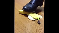 【fetish】Banana food crush Boots